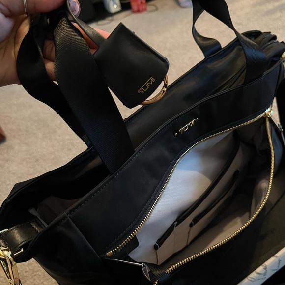 TUMI Black Voyageur Tote Bag - Picture 12 of 16